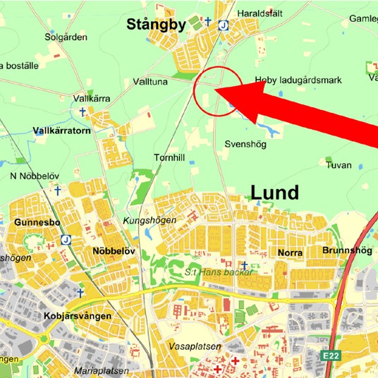 Hitta till Lundagarage - Karta: Ångloksvägen, Lund